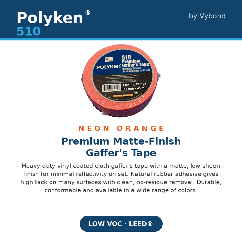 Polyken-510-Neon-orange-Premium-Fluorescent-Gaffers