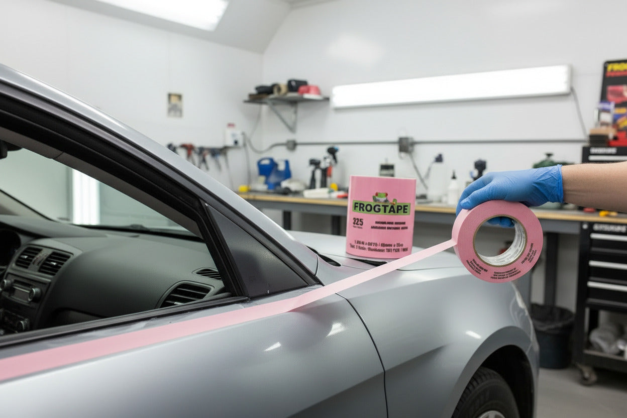 FrogTape® 325 Pink by Shurtape® Performance Grade High Temperature Masking Tape | CP 325 | Pink | 325°F / 30 min | 24mm & 48mm | 55m | Automotive, Marine, Metal Fab