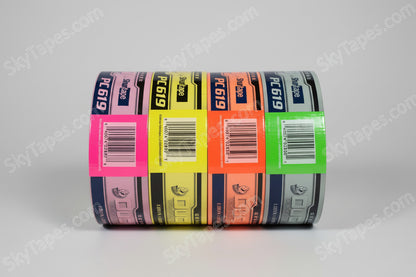PC 619 Duck Pro® by Shurtape® Fluorescent Cloth Duct Tape | Fluorescent Orange | 48mm x 55m | 9 Mil | Clean Removal