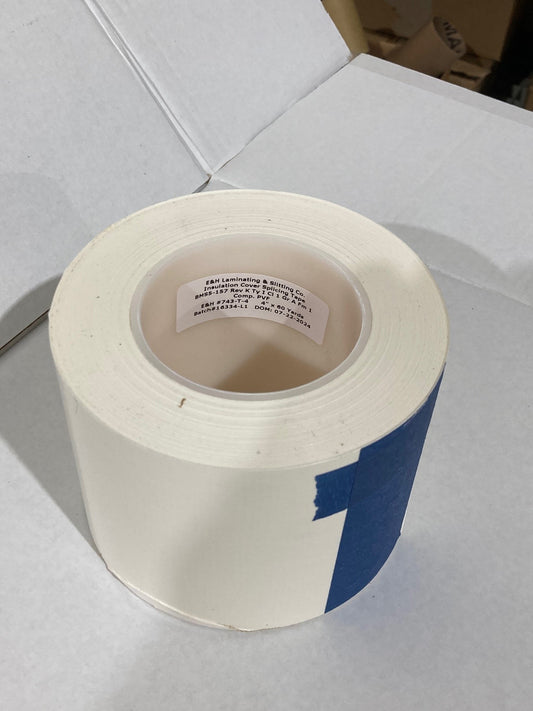 E&H 743-T White PVF Insulation Blanket Cover Splicing Tape | BMS 5-157 Rev. K Comp PVF | GAT100FR2 | FAR 25.856(A) | Tedlar
