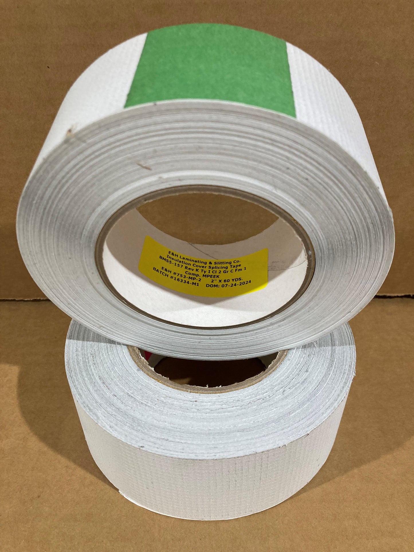 E&H 753-MP Metalized PEEK Insulation Blanket Cover Splicing Tape | BMS 5-157 Rev. K Comp MPEEK | FAR 25.856(A) | Lightweight