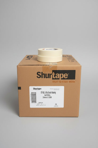 Shurtape CP 83 Utility Grade High-Adhesion Masking Tape (24mm)