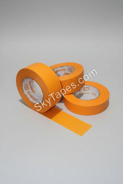 American® Orange Mask® OM by IPG® High-Temp Premium Paper Masking Tape | Orange | Multiple Sizes | 54.8m | Marine, Auto & Composites Grade | UV & Waterborne Compatible