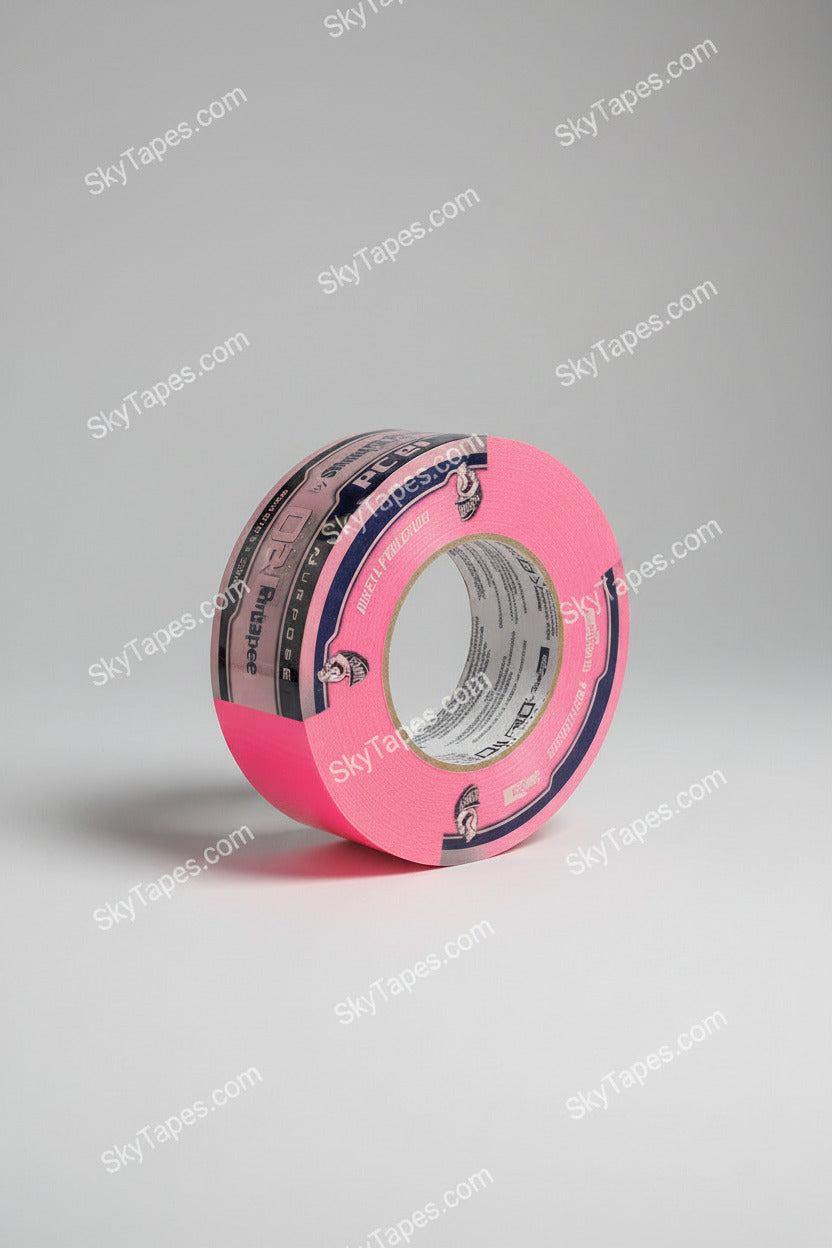 PC 619 Duck Pro® by Shurtape® Fluorescent Cloth Duct Tape | Fluorescent Pink | 48mm x 55m | 9 Mil | Clean Removal