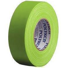 Polyken 510 Neon Fluorescent Gaffer Tape | UV Blacklight Reactive | Spike Tape | Neon Green
