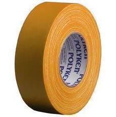 Polyken 510 Neon Fluorescent Gaffer Tape | UV Blacklight Reactive | Spike Tape | Neon Orange