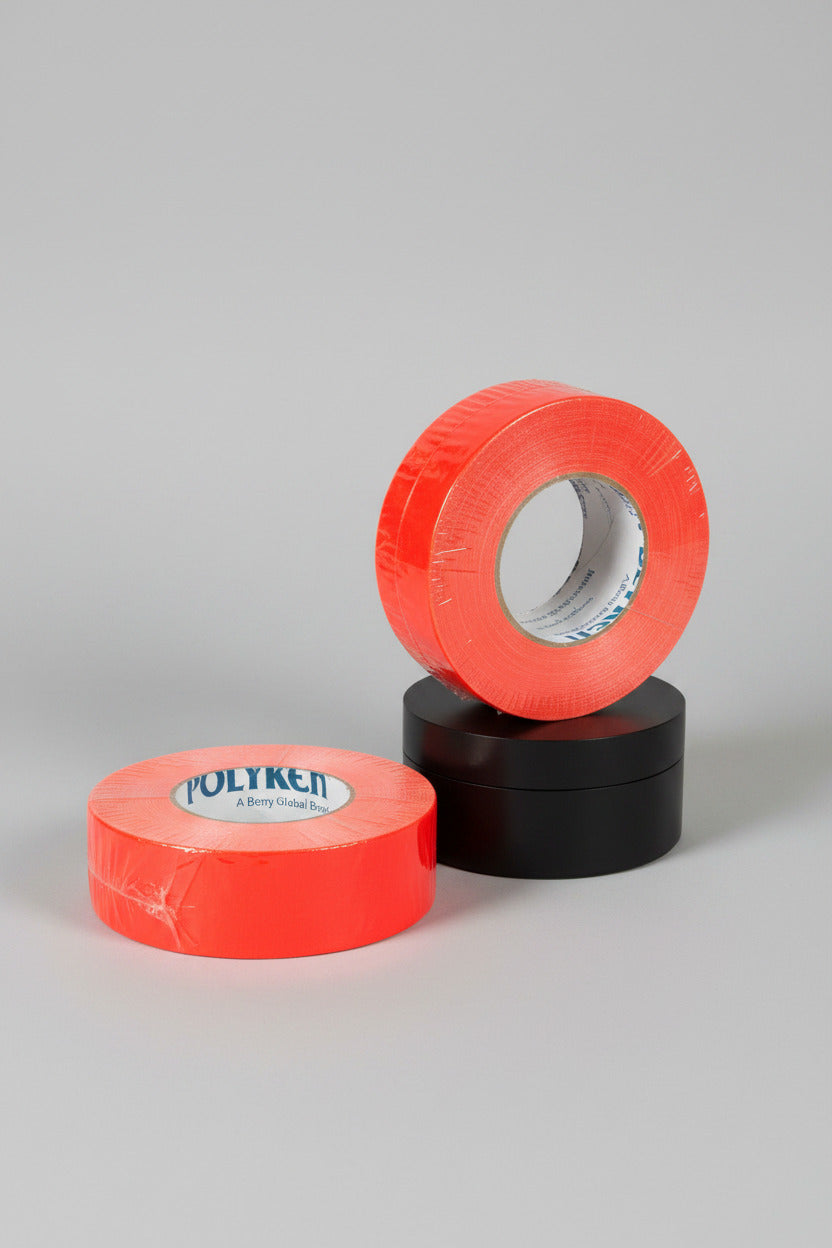 Polyken 510 Neon Orange Gaffer Tape | UV Blacklight Reactive