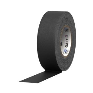 Pro Gaff® Black Professional Gaffer Tape (Formerly Shurtape P-628) | Matte Coated Cloth | Made in USA | 2" & 3" x 55 Yards