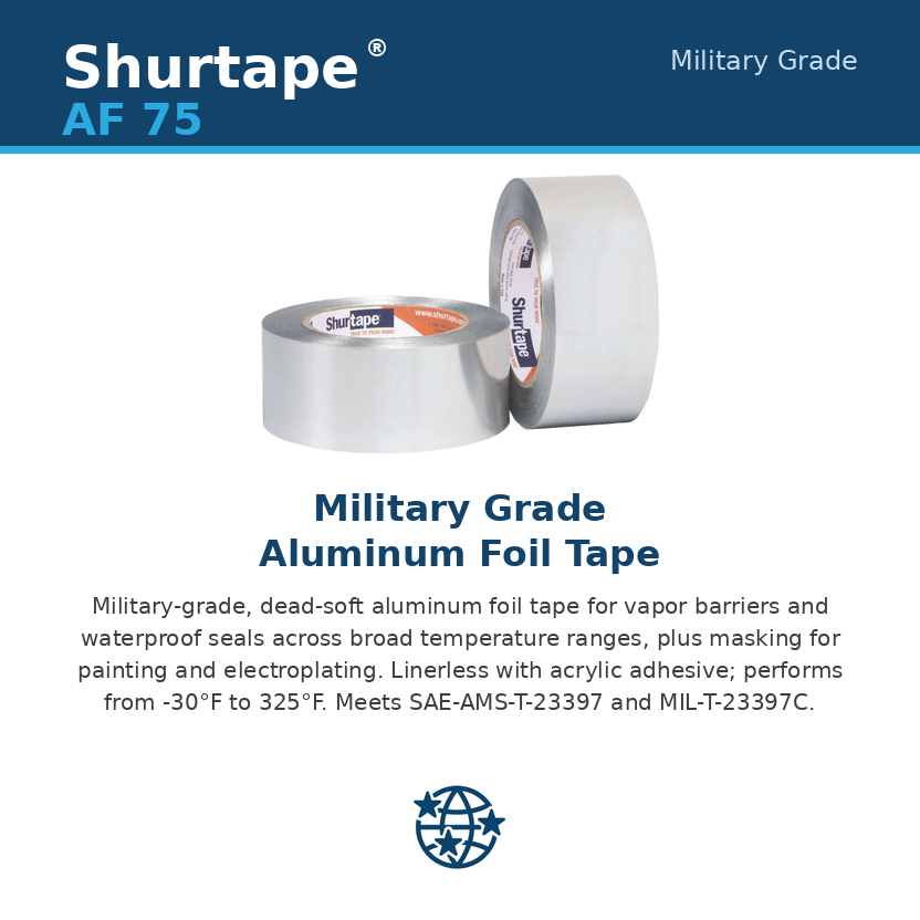 Shurtape AF 75 Military Grade Aluminum Foil Tape - Case